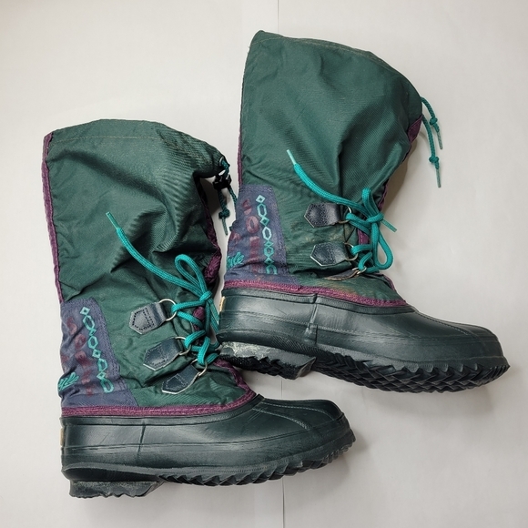 Sorel Shoes - Sorel Boots Vintage Freestyle Lined Waterproof Retro 80s 90s Snow Winter size 6